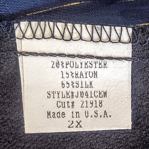 Vintage Spencer Alexis Blue Purple Floral Silk Kimono NWT - Picture 6 of 8